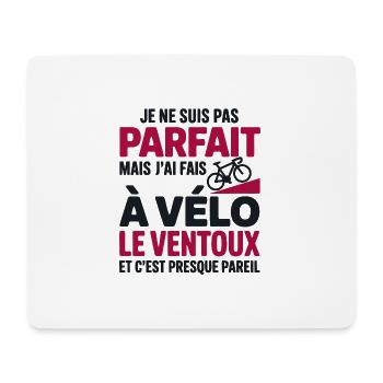 I did the Ventoux by bike bike bike gift cyclist - Mouse Pad (horizontal) - white - Front