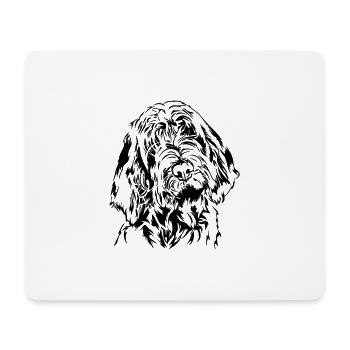Portrait de chien SPINONE ITALIANO des chiens de chasse de Wilsign - Tapis de souris (format paysage) - blanc - Devant