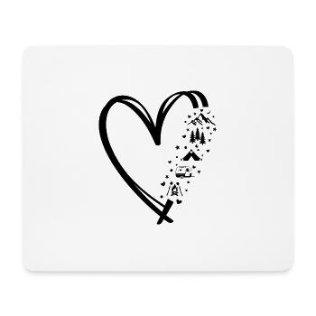 Bon campeur - Tapis de souris (format paysage) - blanc - Devant