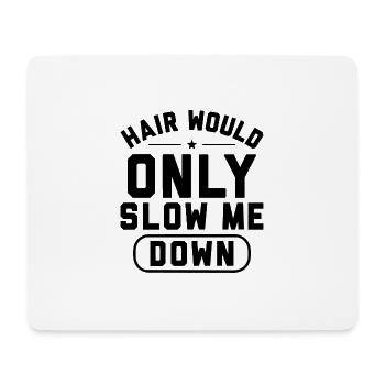 Kahler Humor Rasierter Kopf | Funny Man-Geschenk - Mousepad (Querformat) - Weiß - Vorne