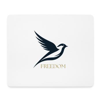 blue bird - Tapis de souris (format paysage) - blanc - Devant