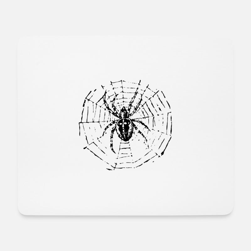 Kreuzspinne - Mousepad (Querformat) - Weiß