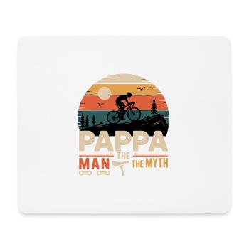 Pappa cycliste la fégende vélo vélo vélo - Mouse Pad (horizontal) - white - Front