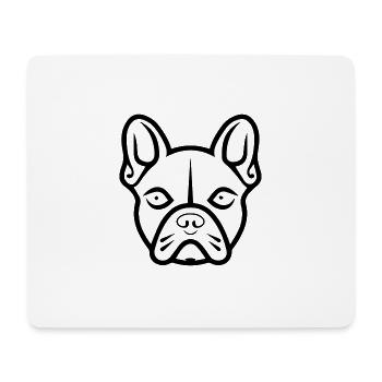 French Bulldog - Mouse Pad (horizontal) - white - Front
