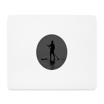 STEHPADDELN SUP - Mousepad (Querformat) - Weiß - Vorne