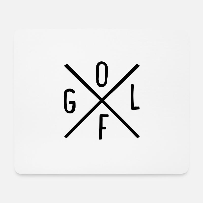 Golf - Mousepad (Querformat) - Weiß