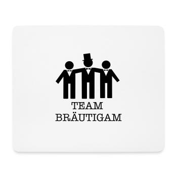team bräutigam - Mousepad (Querformat) - Weiß - Vorne