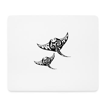 Two rays - Mouse Pad (horizontal) - white - Front