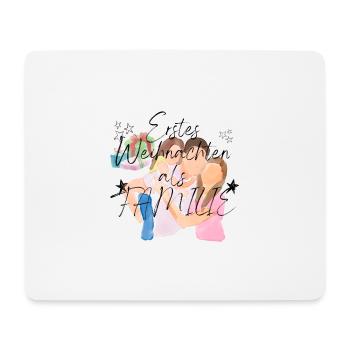 Erstes Weihnachten als Familie _ 1 - Mousepad (Querformat) - Weiß - Vorne