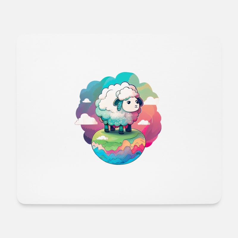 Un monde de douceur - Tapis de souris (format paysage) - blanc
