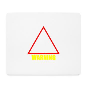 warning raver - Mouse Pad (horizontal) - white - Front