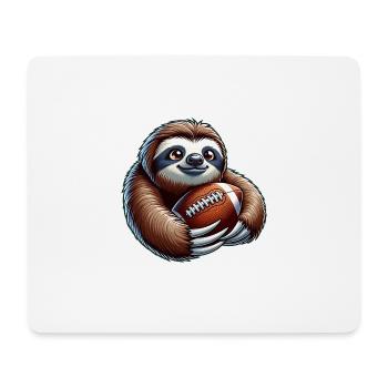 Cooler Faultier Quarterback American Football - Mousepad (Querformat) - Weiß - Vorne