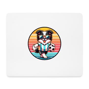 Border Collie Football Champion Dog Fan - Mouse Pad (horizontal) - white - Front