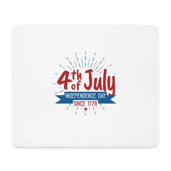 America Independence Day 4th of July Since 1776 - Mouse Pad (horizontal) - white - Front