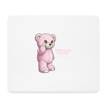 Pink Bear - Mouse Pad (horizontal) - white - Front