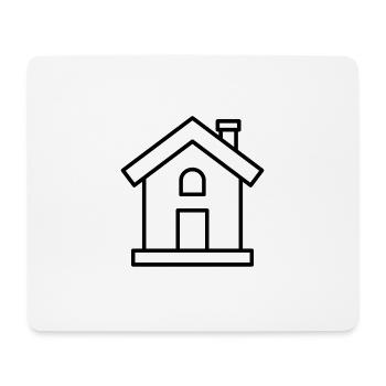 House Outline - Mouse Pad (horizontal) - white - Front