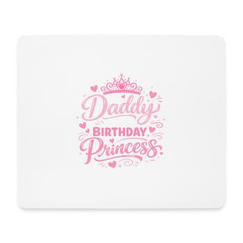 Papa de l’anniversaire Princesse Vater Geburtstag De - Tapis de souris (format paysage) - blanc - Devant