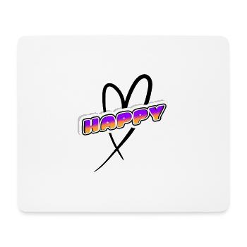 HAPPY Retro Sunset Neon - Mouse Pad (horizontal) - white - Front