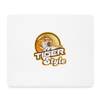 Tigre Cadeau d'anniversaire Idée de Noël T-shirt - Tapis de souris (format paysage) - blanc - Devant