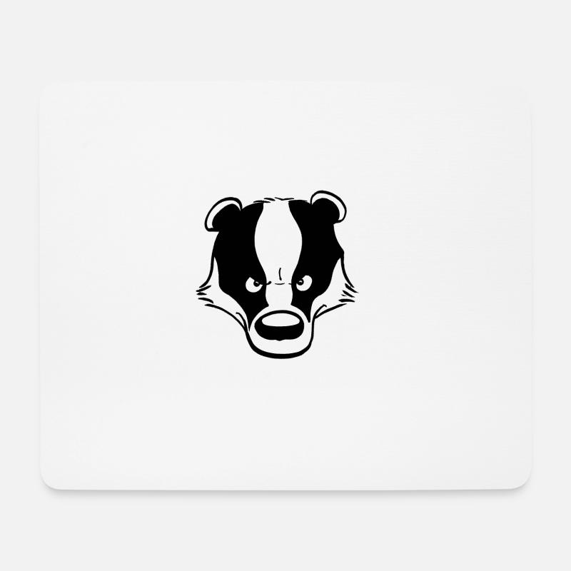 Angry Badger - Mouse Pad (horizontal) - white