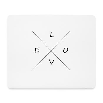LOVE - Mousepad (Querformat) - Weiß - Vorne