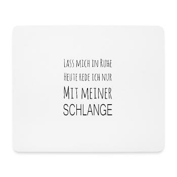 Terrarium Schlangen Schlange Reptilien - Mousepad (Querformat) - Weiß - Vorne