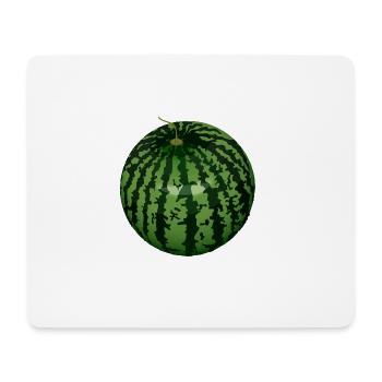 melon watermelon watermelon veggie gemues - Mouse Pad (horizontal) - white - Front