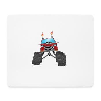 Monster Truck - Mouse Pad (horizontal) - white - Front