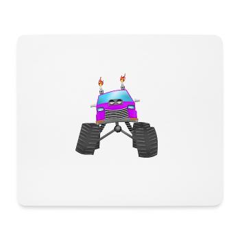 Monster Truck - Mouse Pad (horizontal) - white - Front