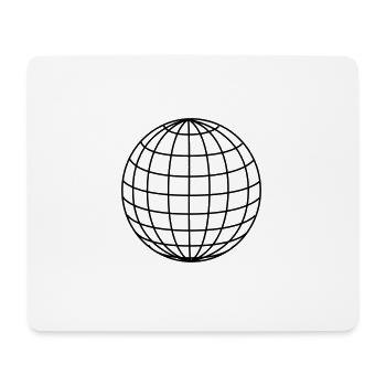 Globus Weltkugel Geschenkidee Welt Äquator - Mousepad (Querformat) - Weiß - Vorne
