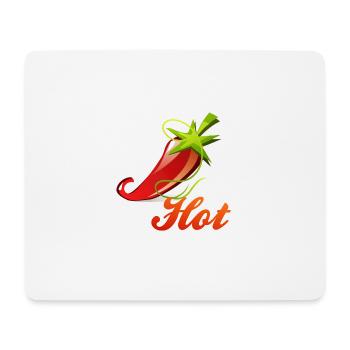 Chili Peperoni Hot Scharf Koch - Mousepad (Querformat) - Weiß - Vorne