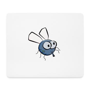 Lustige Mücke - Mousepad (Querformat) - Weiß - Vorne