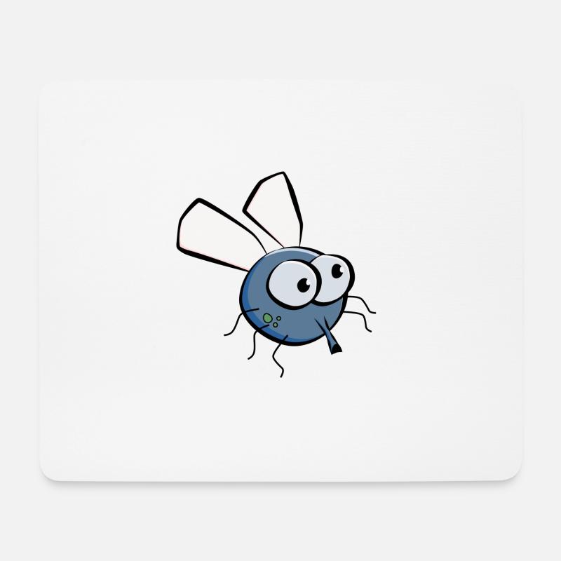 Lustige Mücke - Mousepad (Querformat) - Weiß
