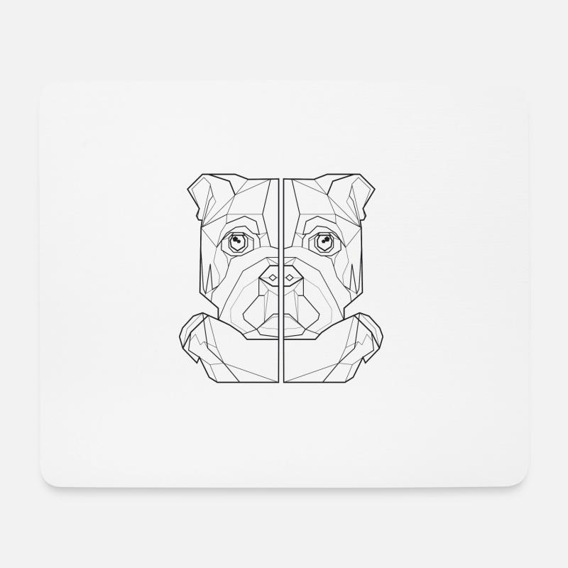 hundeliebhaber hundefreund geschenk hunde shirt - Mousepad (Querformat) - Weiß