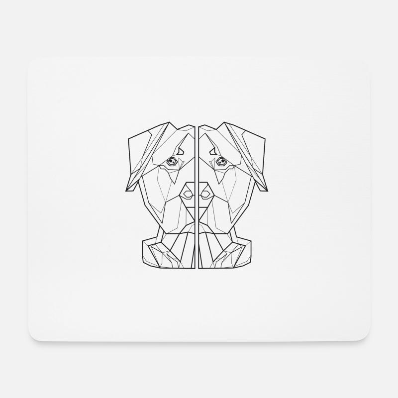 hundeliebhaber hundefreund geschenk hunde shirt - Mousepad (Querformat) - Weiß