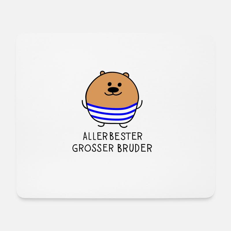 Allerbester grosser Bruder - Mousepad (Querformat) - Weiß