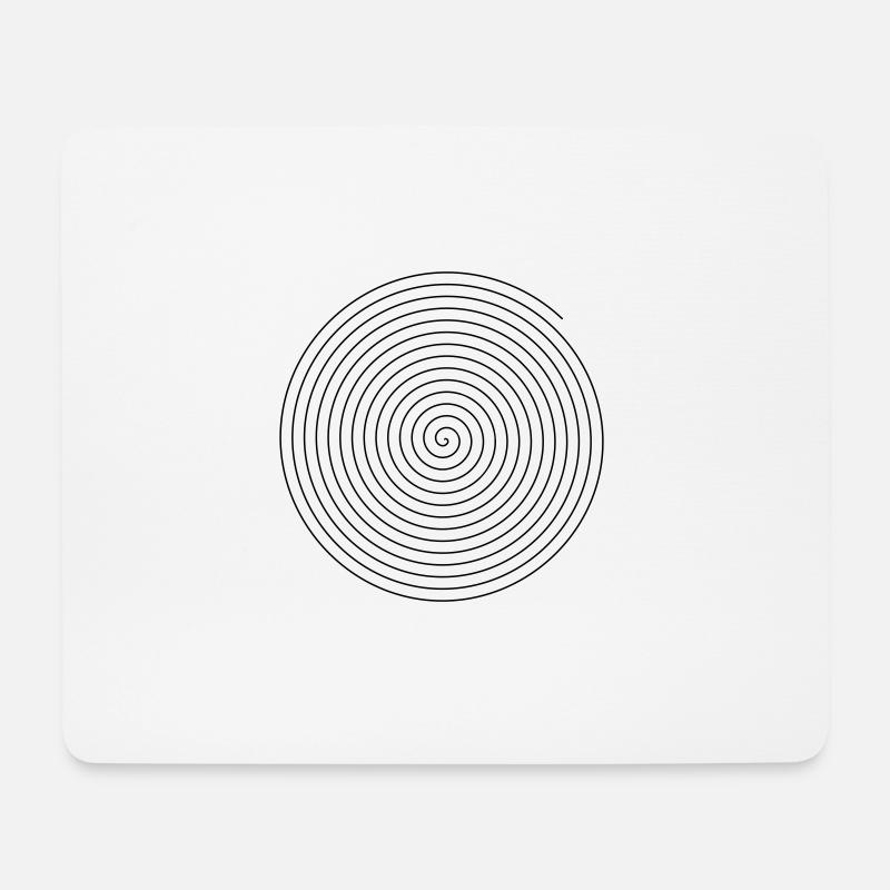 Spirale - Mousepad (Querformat) - Weiß