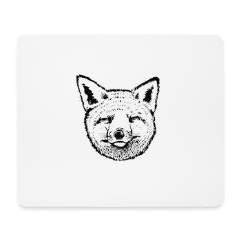 Fox Head - Mouse Pad (horizontal) - white - Front