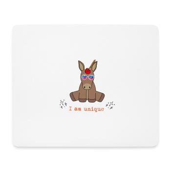 Ich wäre so gern ein Einhorn - Mousepad (Querformat) - Weiß - Vorne