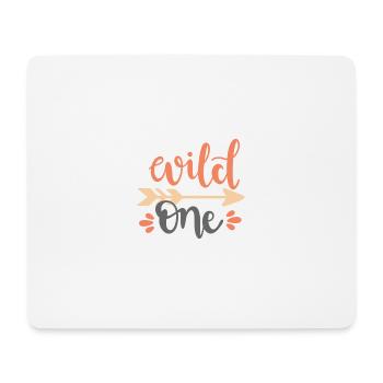 Wild one - Mousepad (Querformat) - Weiß - Vorne