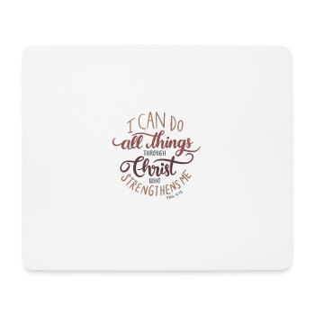 Bible Versets de la Bible Paroles chrétiennes Jésus Dieu - Tapis de souris (format paysage) - blanc - Devant