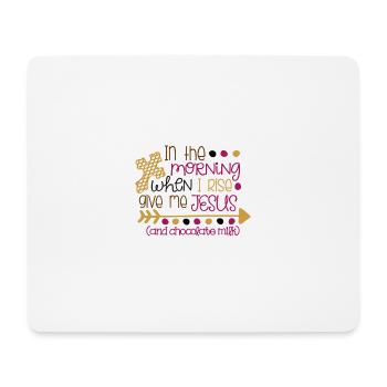 Bible Versets de la Bible Paroles chrétiennes Jésus Dieu - Tapis de souris (format paysage) - blanc - Devant