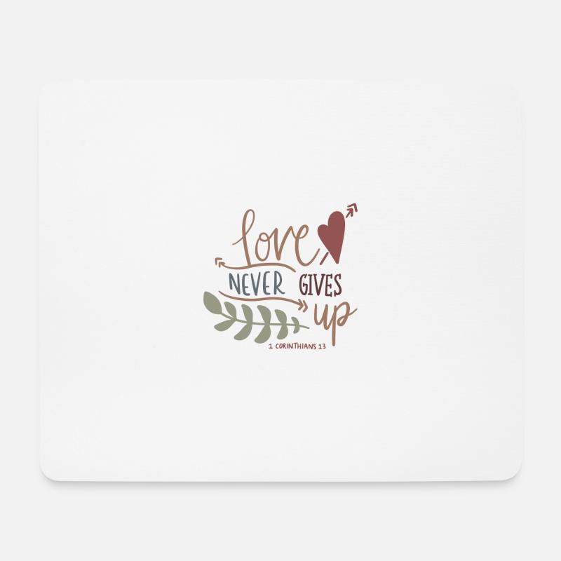 Bibel Bibelverse christliche Sprüche Jesus Gott - Mousepad (Querformat) - Weiß