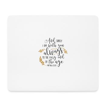 Bible Versets de la Bible Paroles chrétiennes Jésus Dieu - Tapis de souris (format paysage) - blanc - Devant