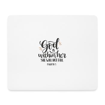 Bible versets de la bible dictons chrétiens jésus dieu - Tapis de souris (format paysage) - blanc - Devant