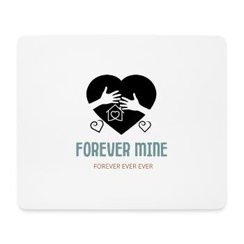 Für immer mein, Partner, Freund ,Kind, Geschenk - Mousepad (Querformat) - Weiß - Vorne