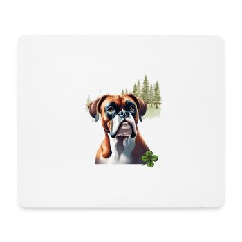 Chemise Boxer Tricolore Motif - Tapis de souris (format paysage) - blanc - Devant