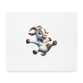 Lustige Ziege Bauernhof Tiermotiv - Mousepad (Querformat) - Weiß - Vorne