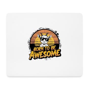 Lustige Ziege Bauernhof Tierfreunde - Mousepad (Querformat) - Weiß - Vorne