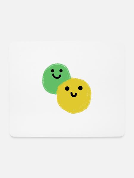 Two balls - Mouse Pad (horizontal) - white